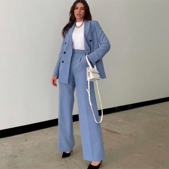 ZARA Double Breasted Oversized Blazer - Picture 2 of 10